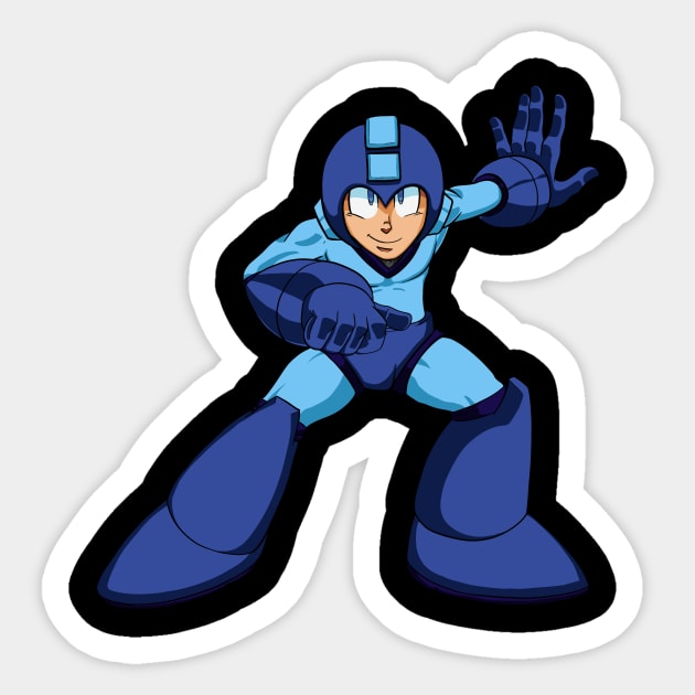 Mega Man Sticker by KnightLineArt